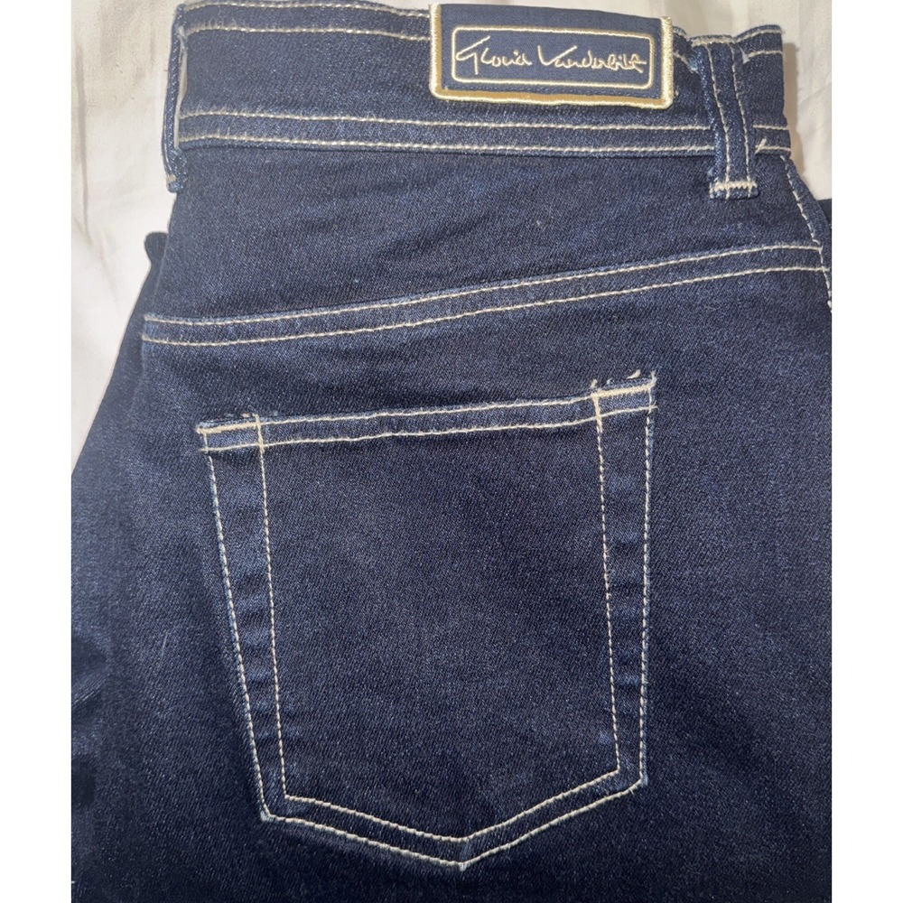 Vtg 90s Y2K Gloria Vanderbilt Dark Wash Straight Leg Jeans Women's Size 12